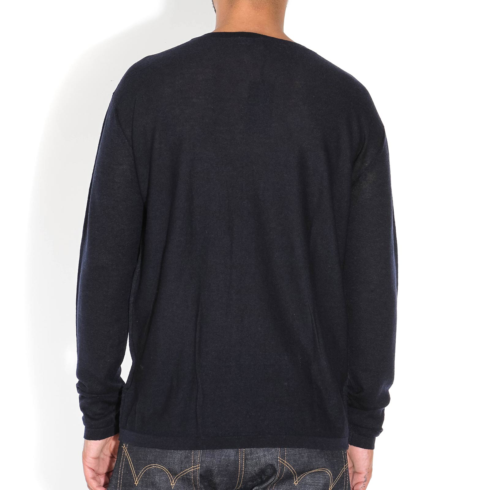 Pierre Linen Jumper navy melange