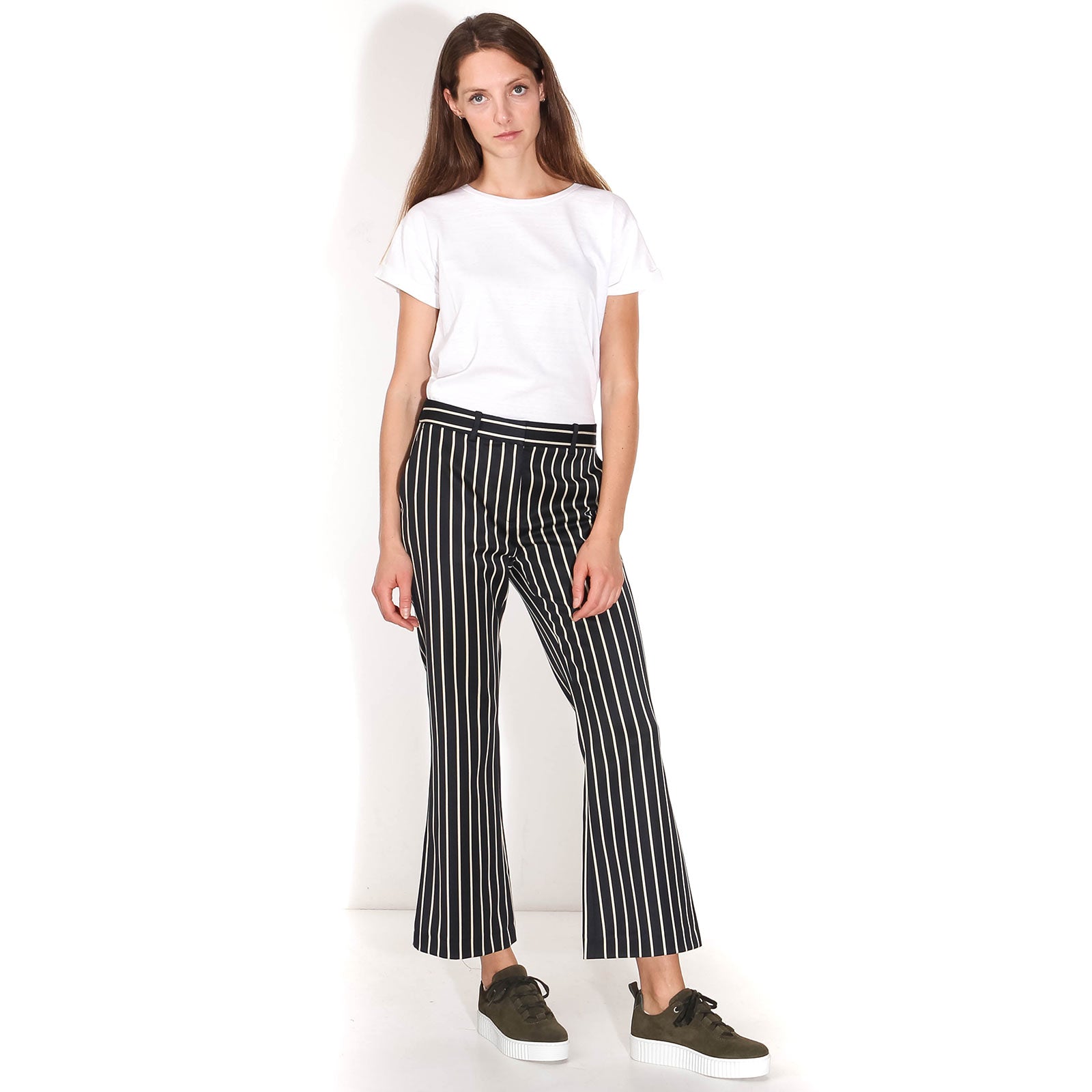 Laurent Trousers blue white stripe