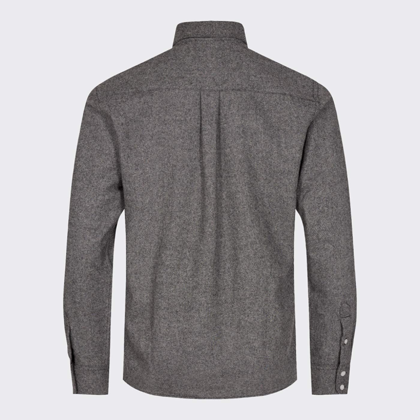 Zach Shirt black/grey melange