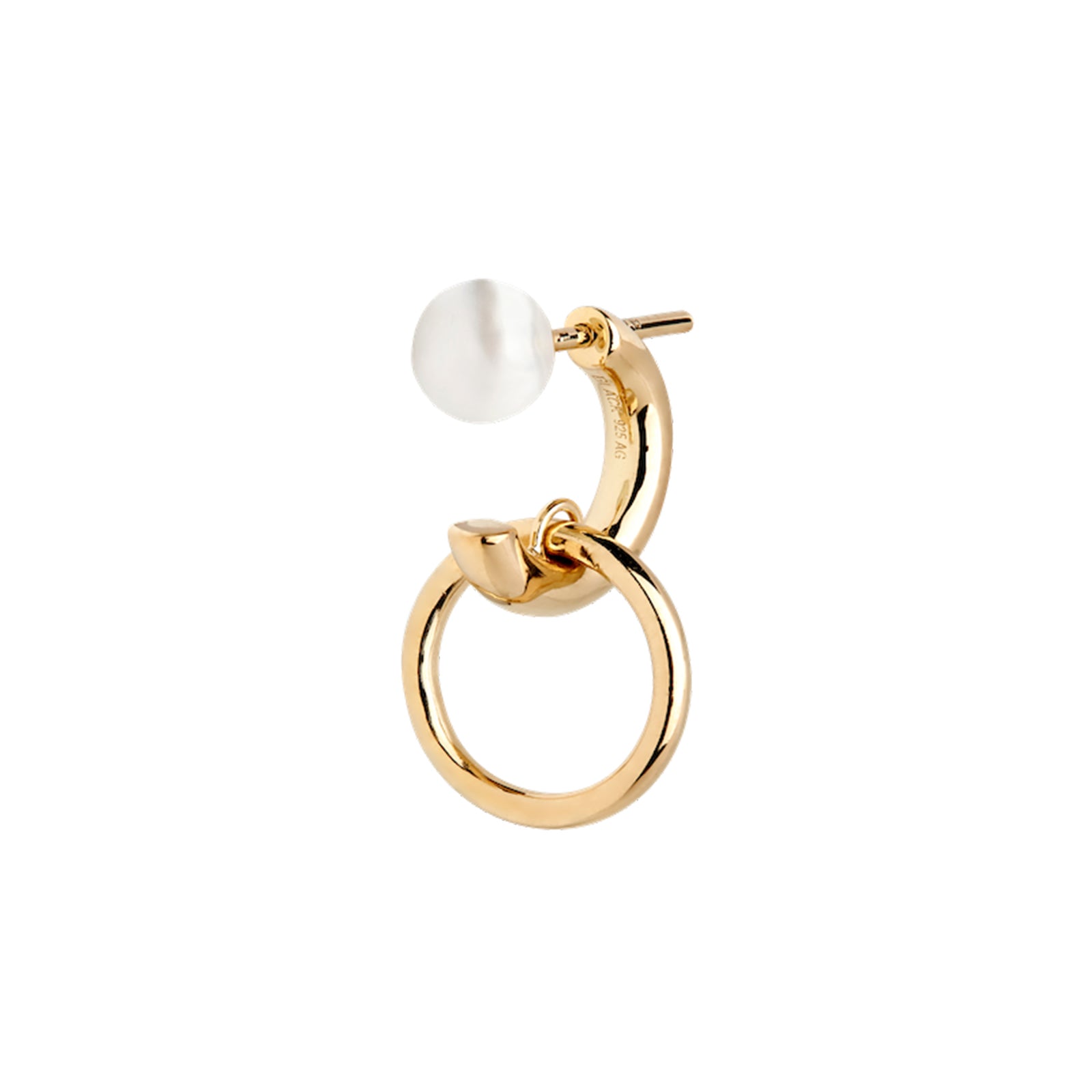 Elvira Pearl Earring gold