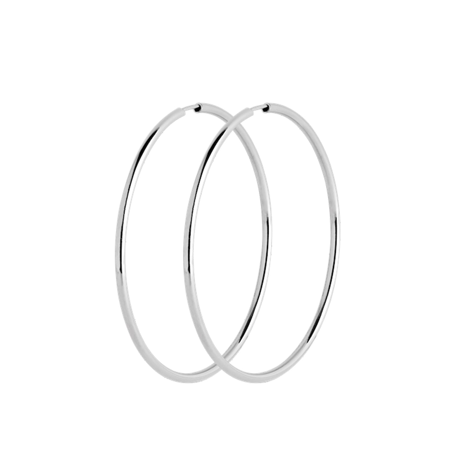 Senorita 50 Hoop silver