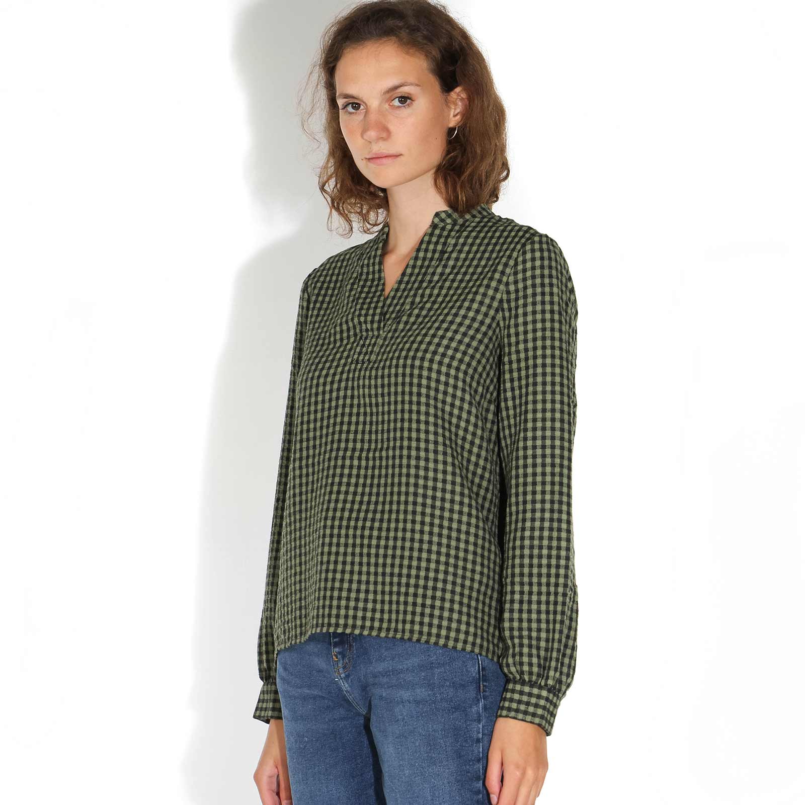 Britania Blouse dark olive