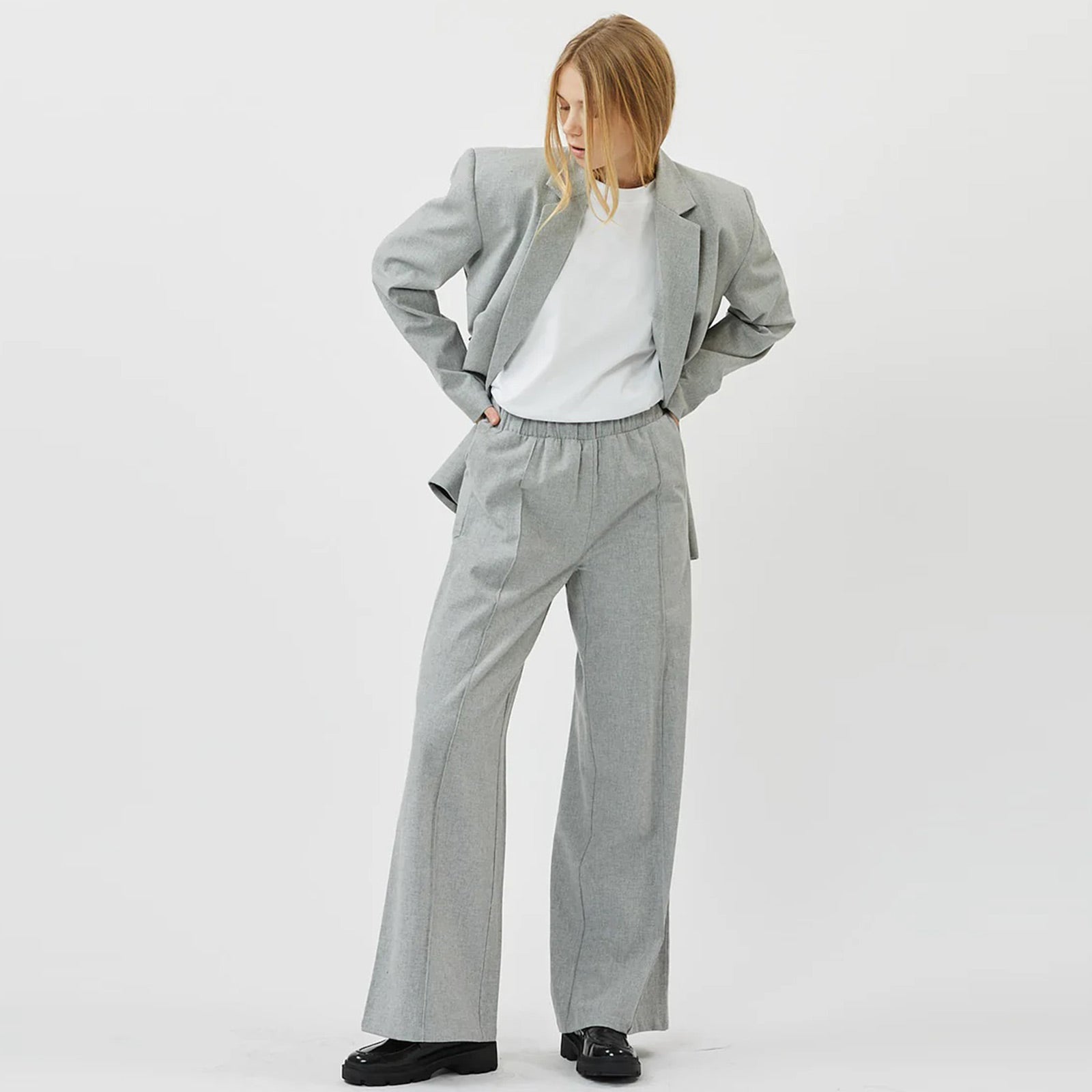 Henneline Pants gull melange