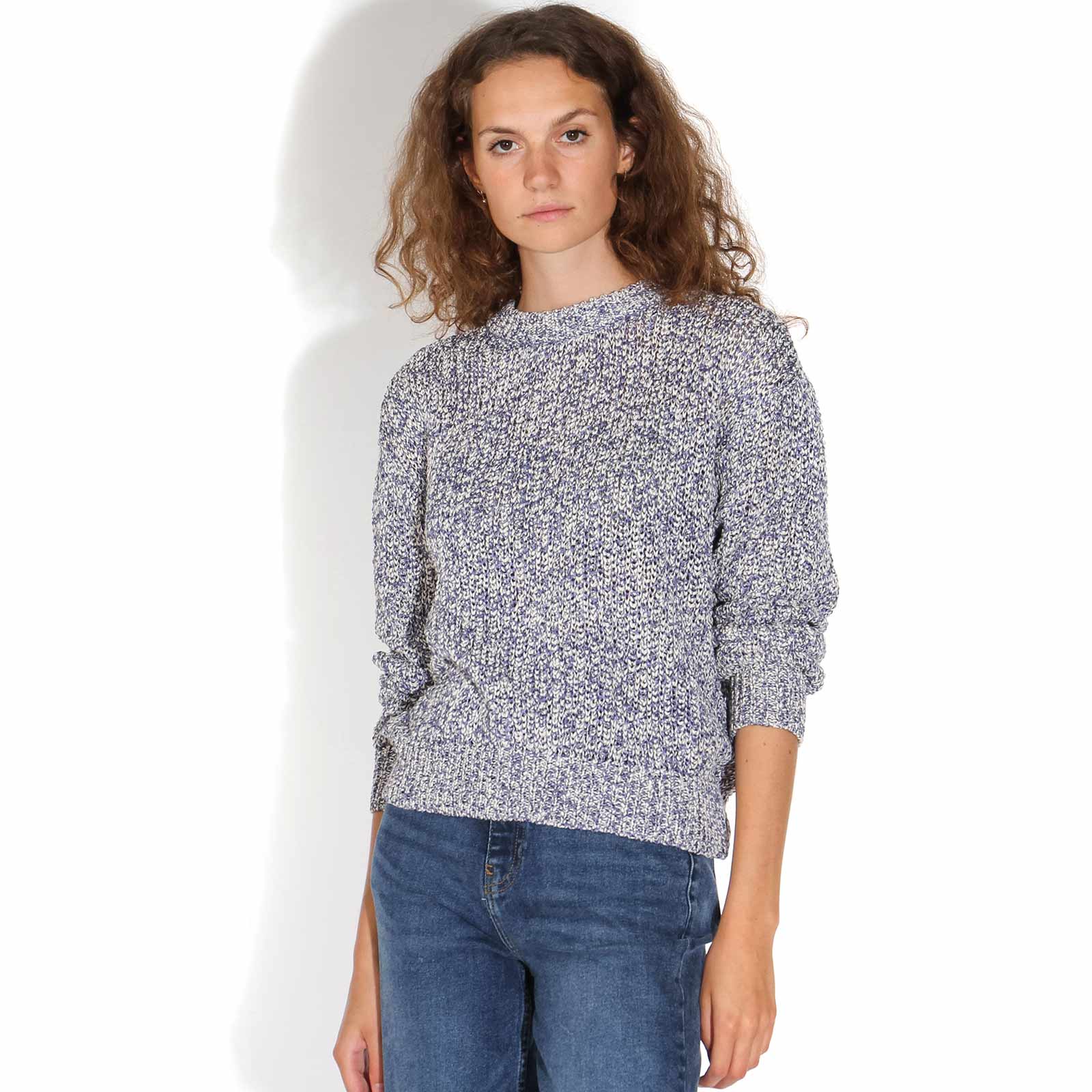 Mikala Jumper dusty blue melange