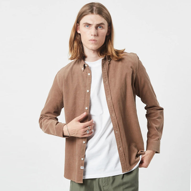 Walther 2.0 Cord Shirt 9204 greige