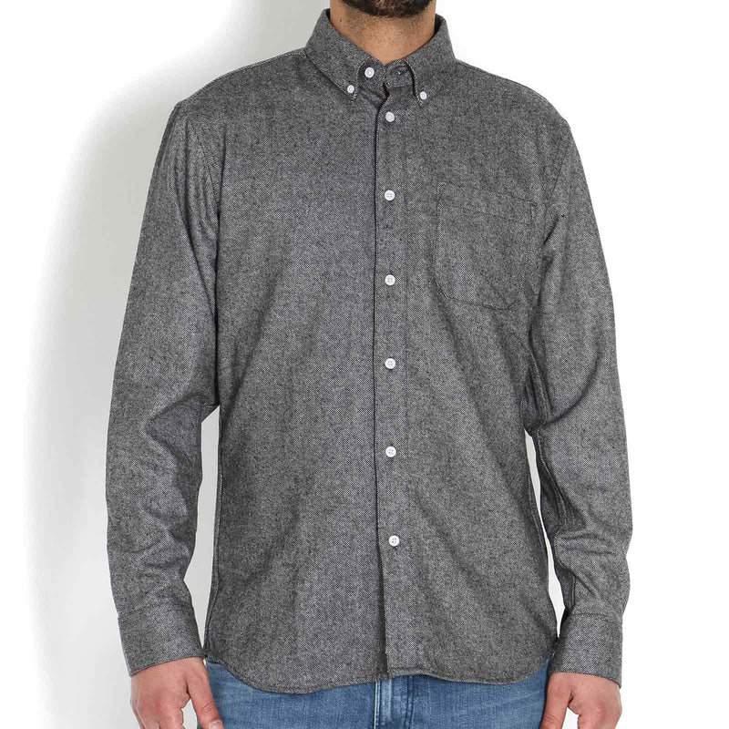 Zach Shirt black/grey melange