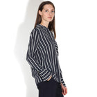 Assia Blouse navy blazer