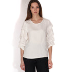 Emelie Long Sleeved Blouse broken white