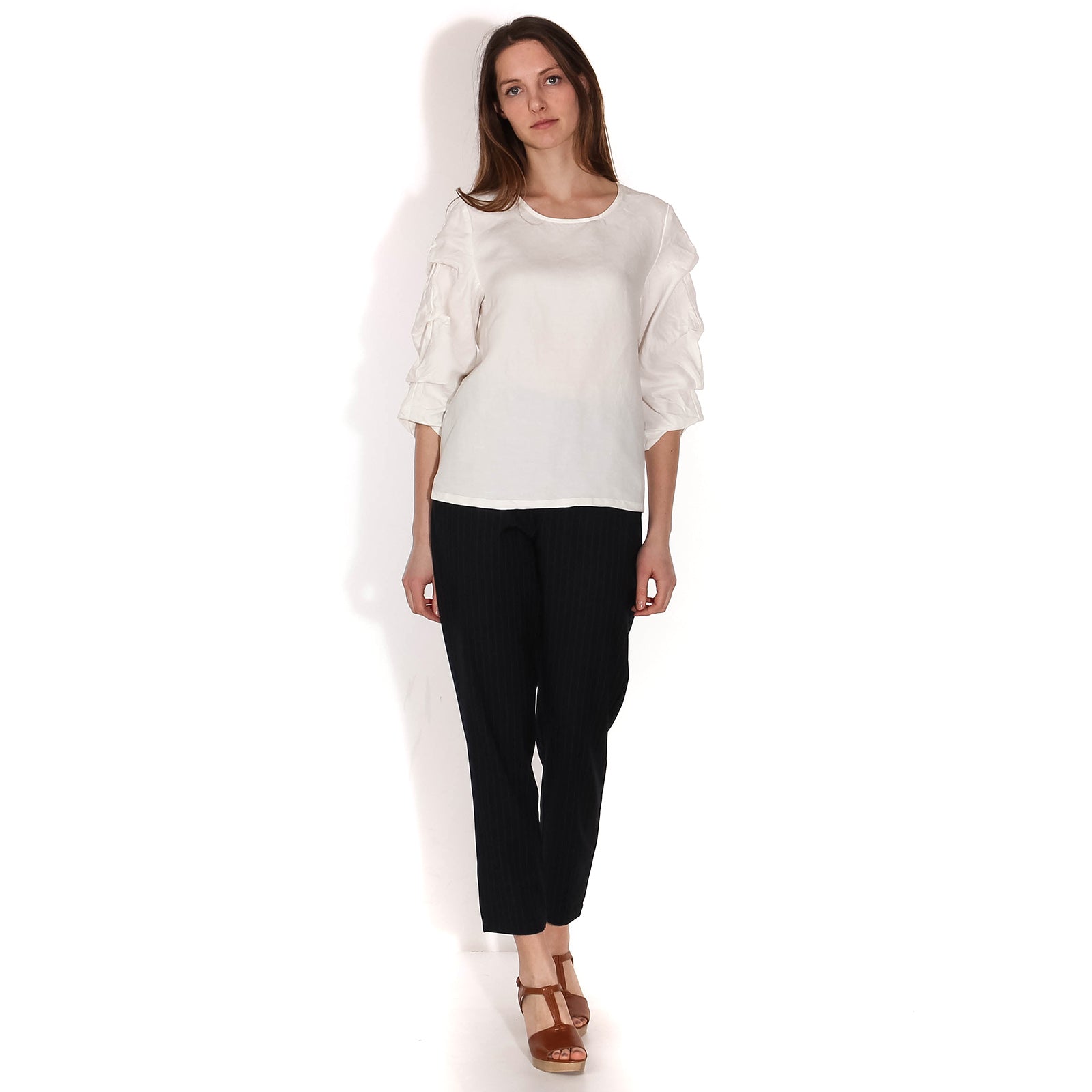 Emelie Long Sleeved Blouse broken white