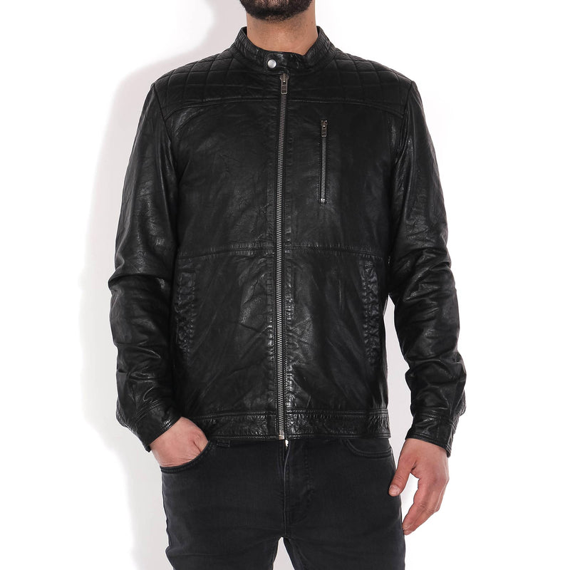 Griver Leatherjacket black