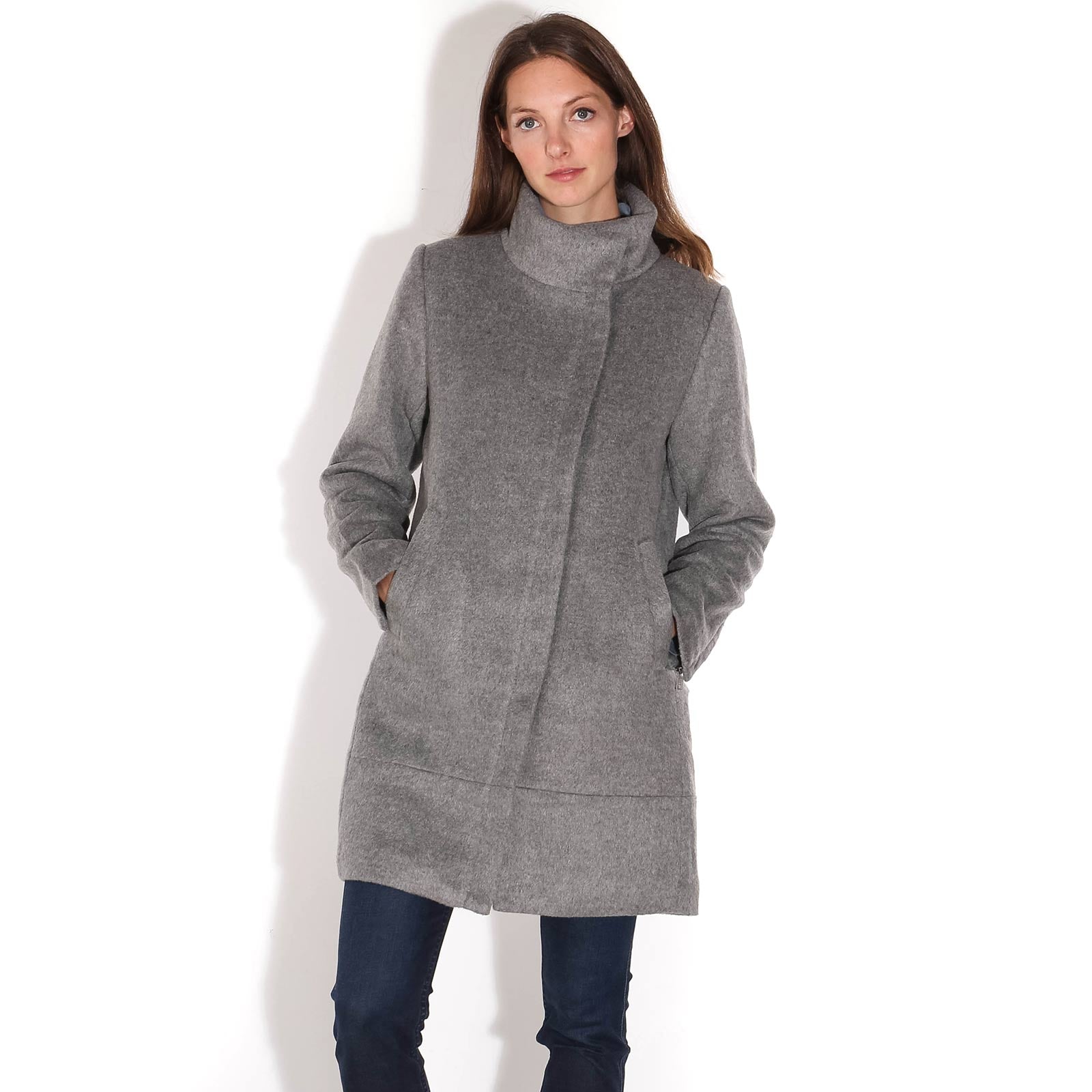 Hendrika Coat light grey melange