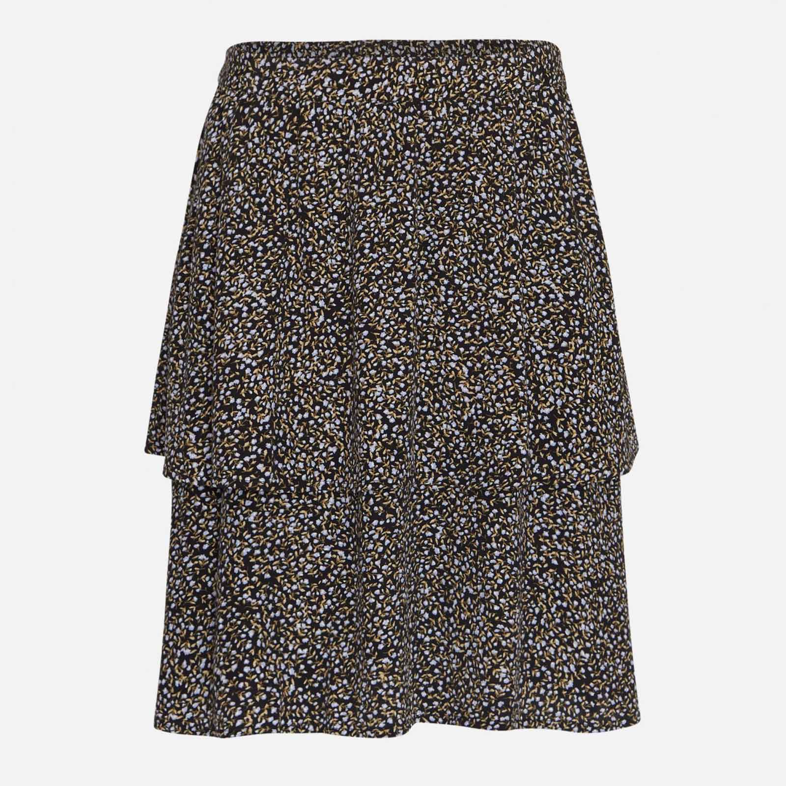 Callia Morocco Skirt AOP black flower