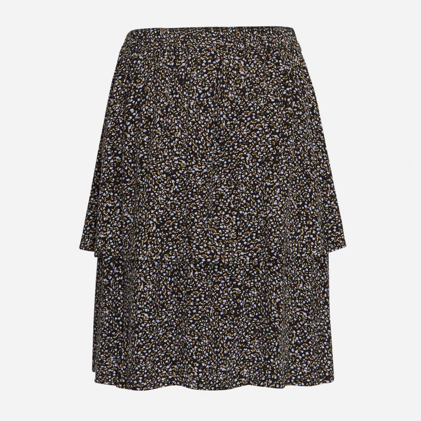 Callia Morocco Skirt AOP black flower