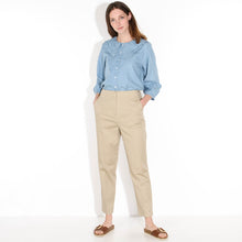 Langley HW Ankle Pants white pepper