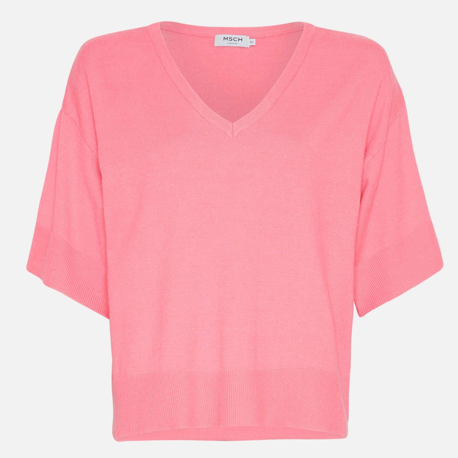 MSCHEslina Rachelle 2/4 V Neck Pullover 17626 aurora pink