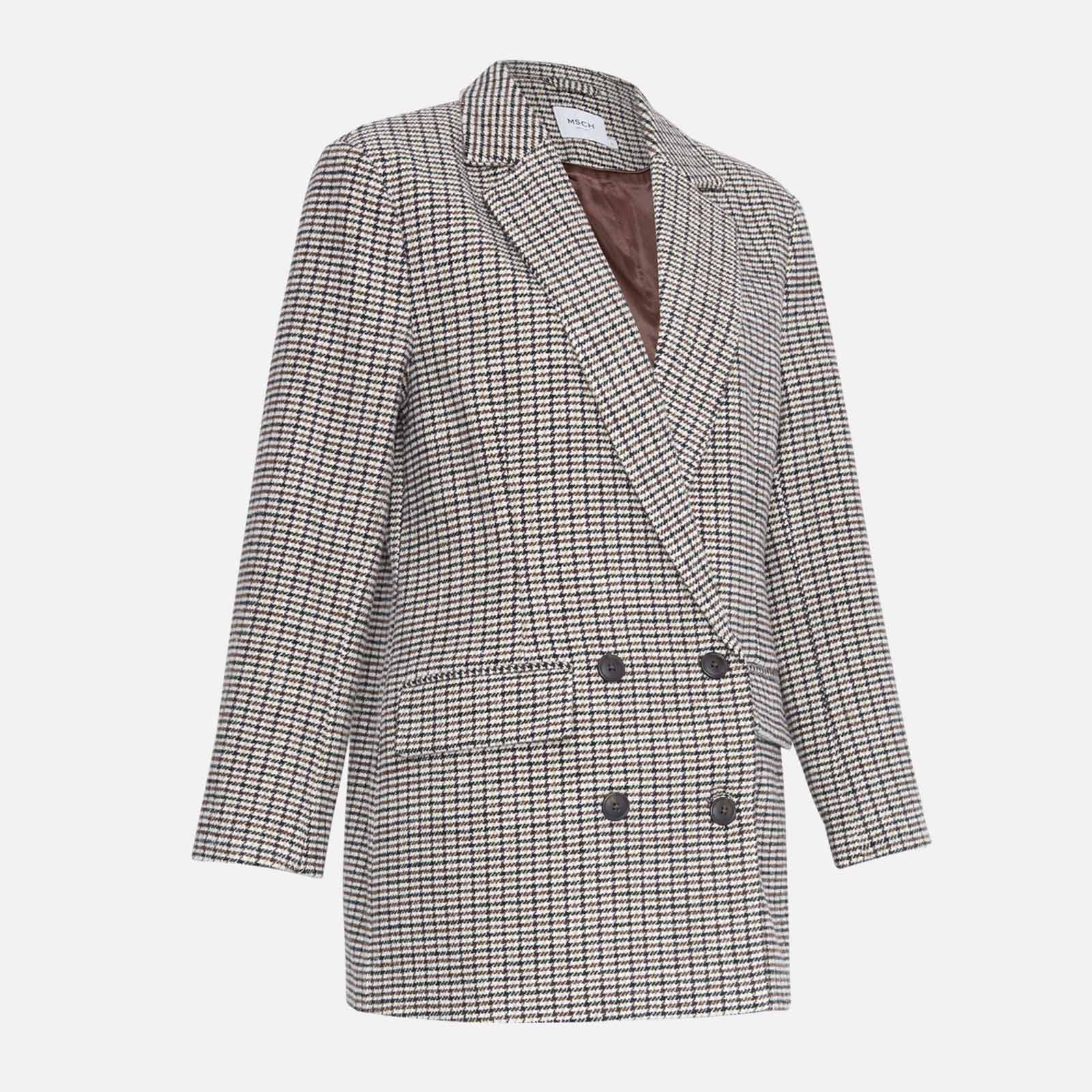 MSCHFlorencia Blazer coffee bean chk