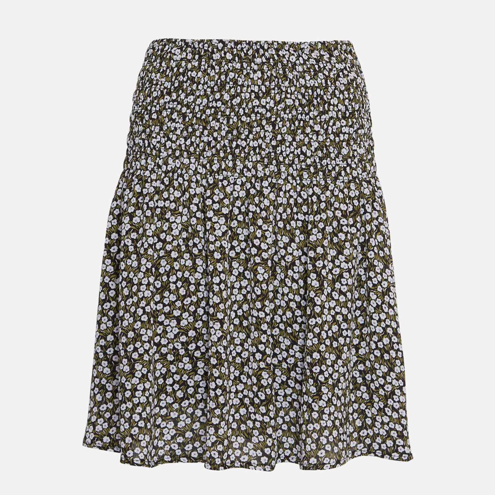 MSCHHibba Rikkelie Skirt AOP arctic ice flower