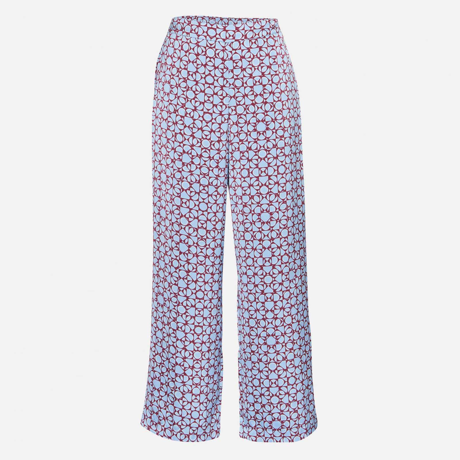 Myrina Pants AOP blue geometri