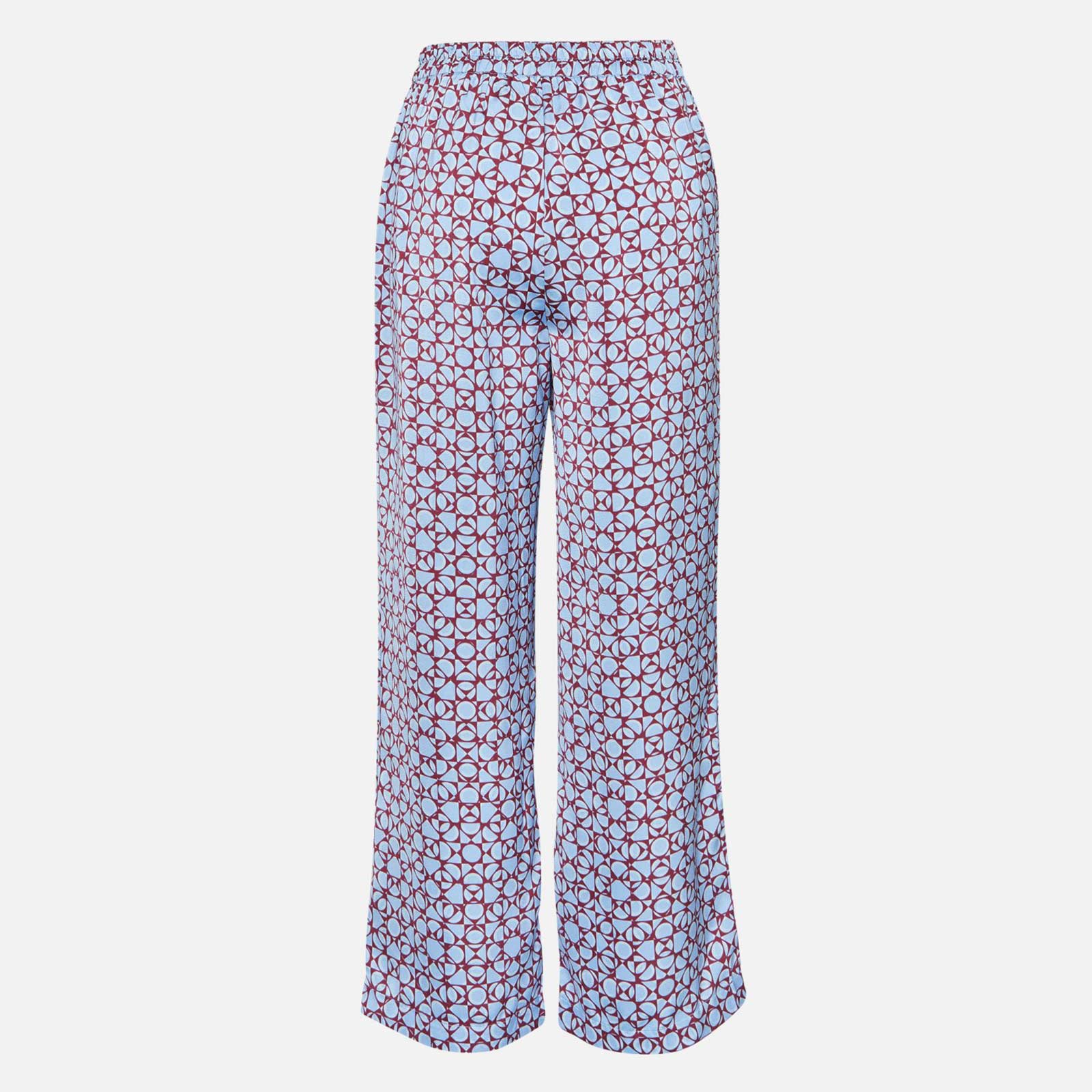 Myrina Pants AOP blue geometri