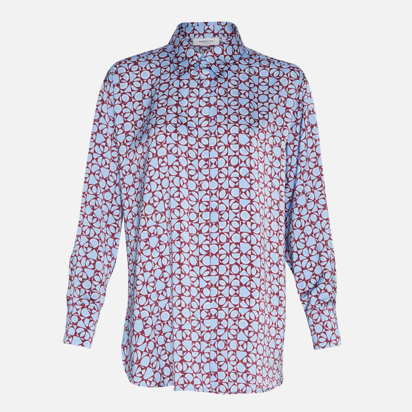 Myrina Shirt AOP blue geometri