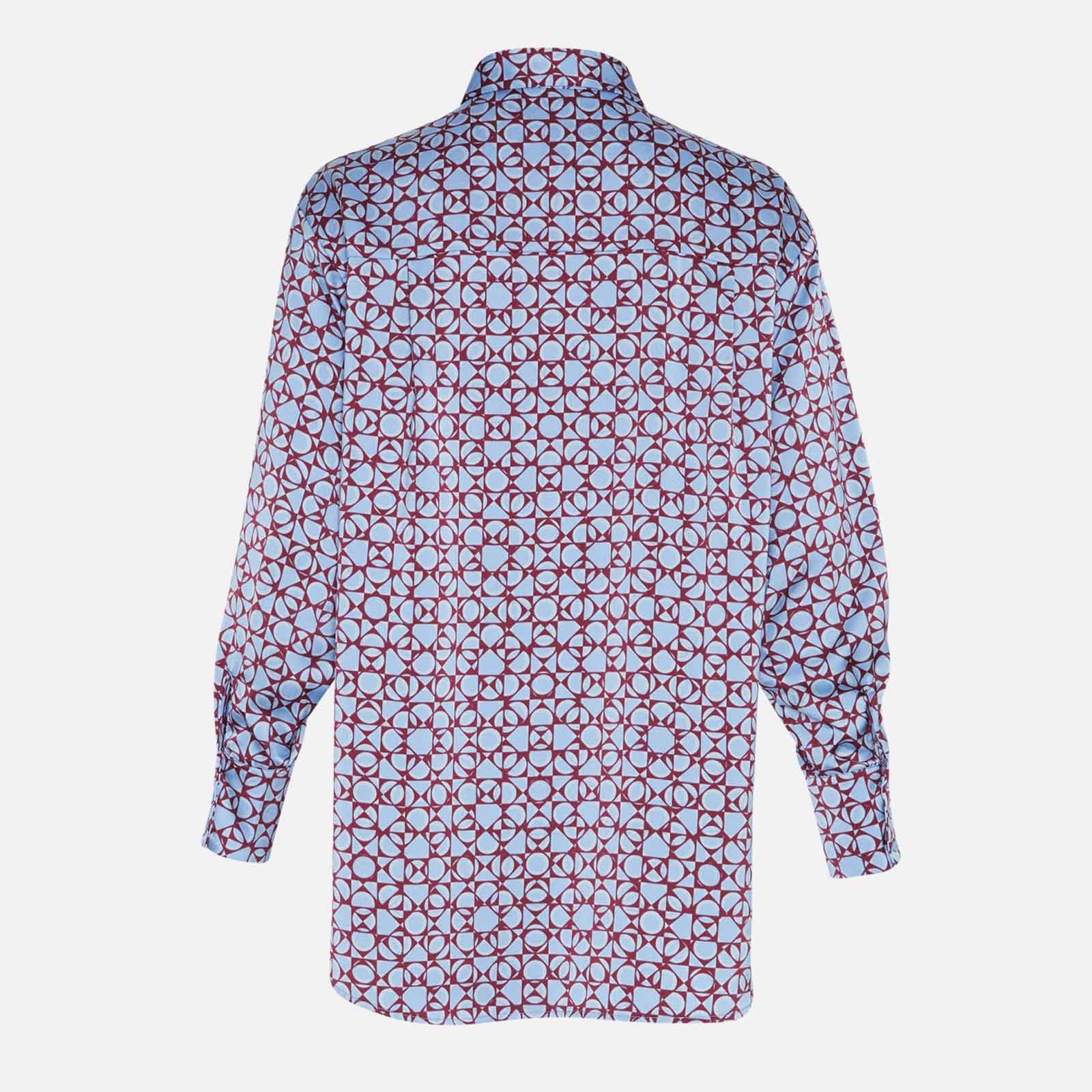 Myrina Shirt AOP blue geometri