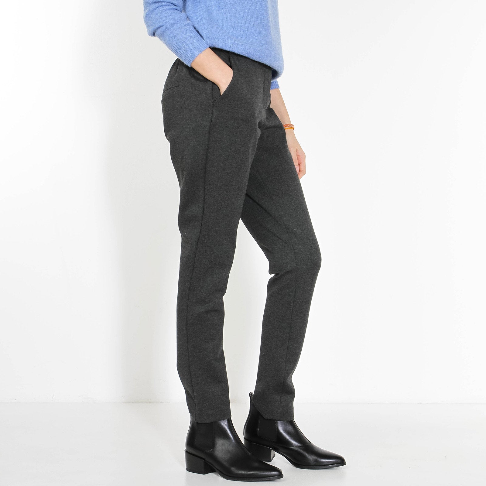 Thelma Ankle Pants dark grey mel