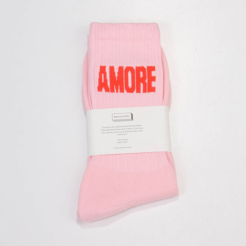 Amore Socks pink/red