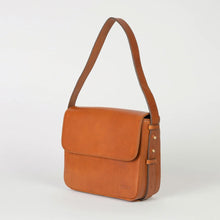 Gina Classic Leather Bag cognac