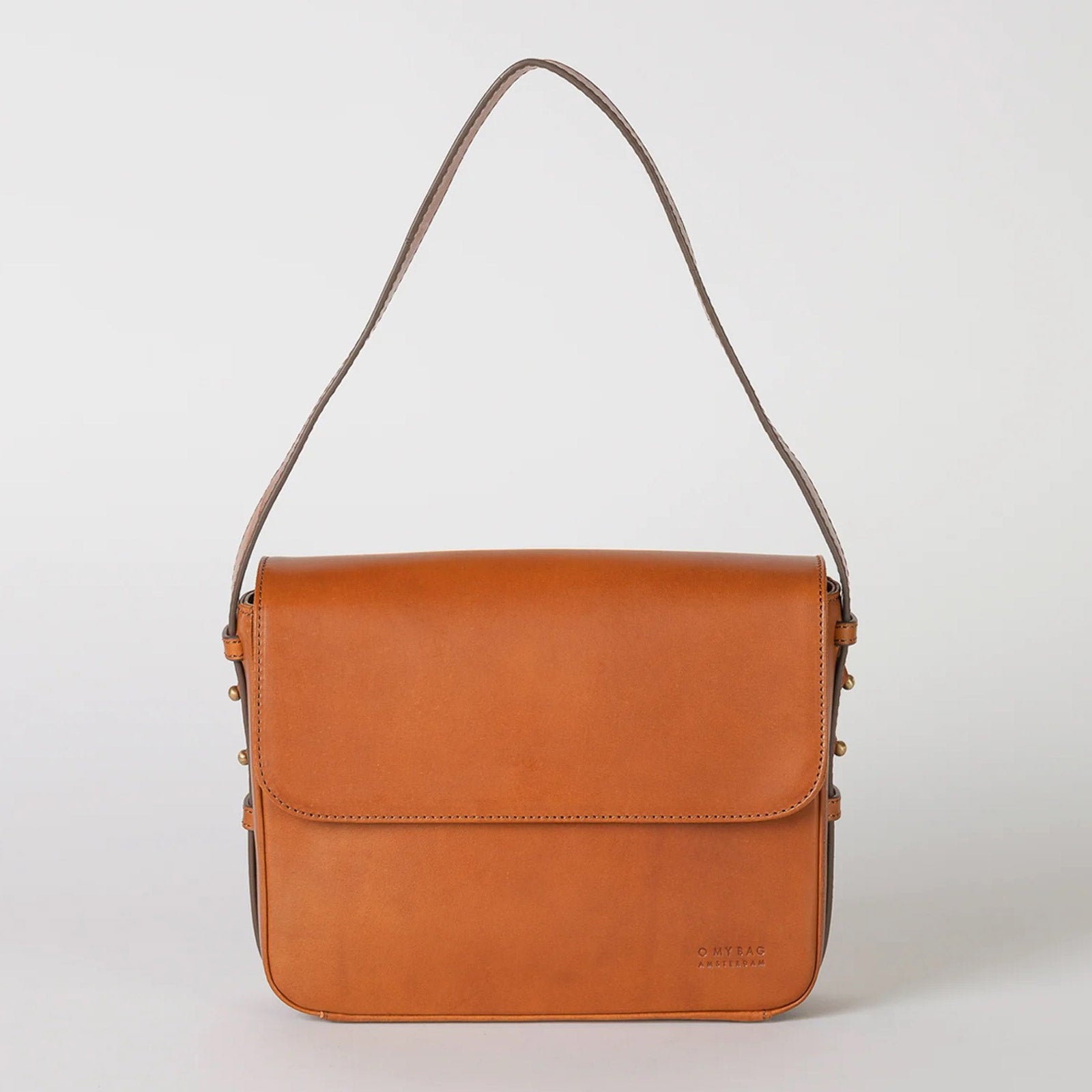 Gina Classic Leather Bag cognac