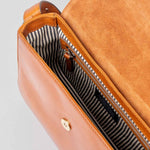 Gina Classic Leather Bag cognac