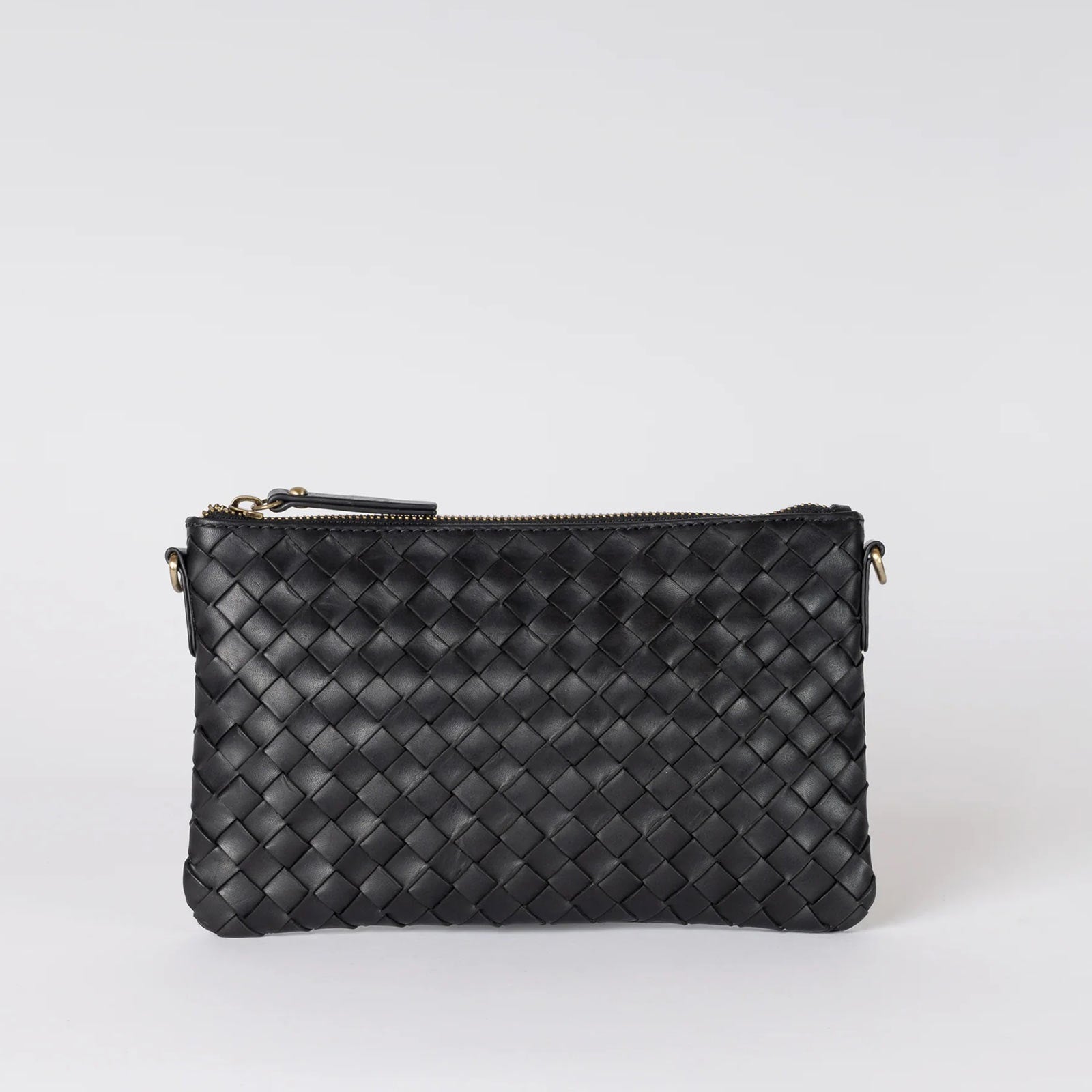 Lexi Woven Leather Bag black