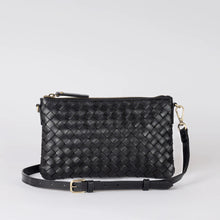 Lexi Woven Leather Bag black