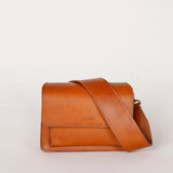 Harper Mini Classic Leather Bag cognac