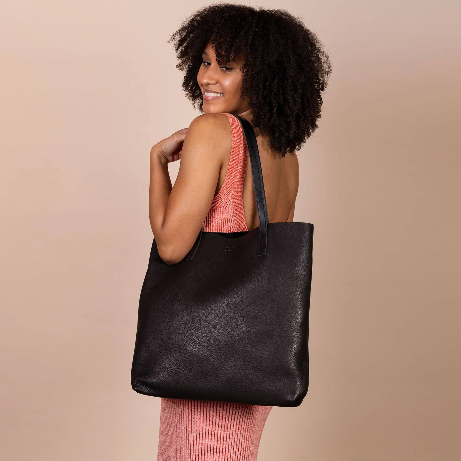 Georgia Soft Grain Leather Bag black