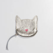 Papoutsini Wallet Katze metallic champagne