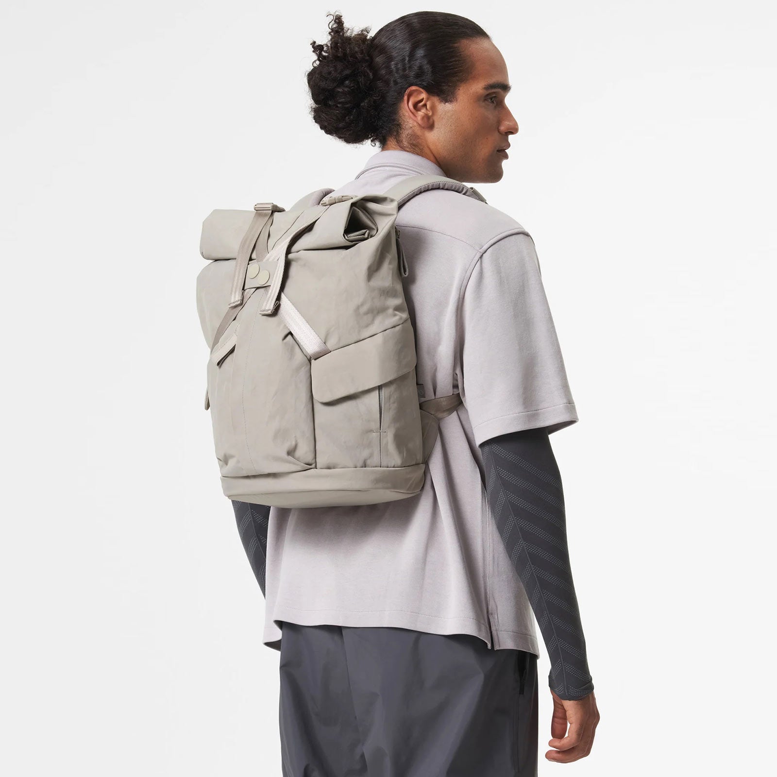 Kross Backpack crinkle taupe