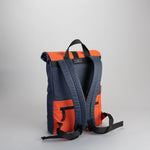 Bobby Small Foldable Backpack orange/navy/green