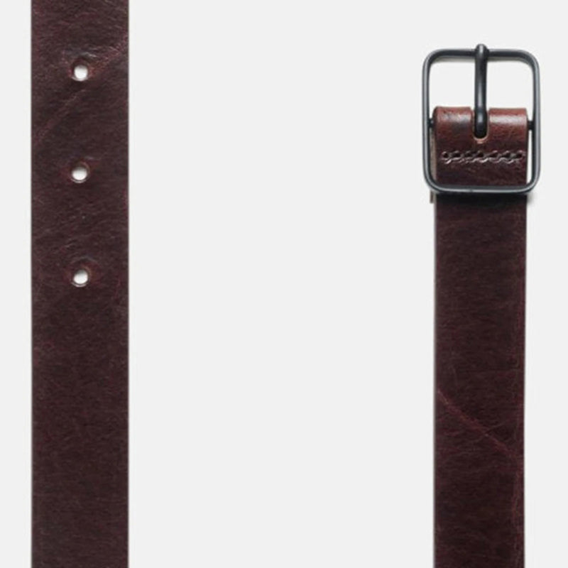 Border Leather Belt 161 brown