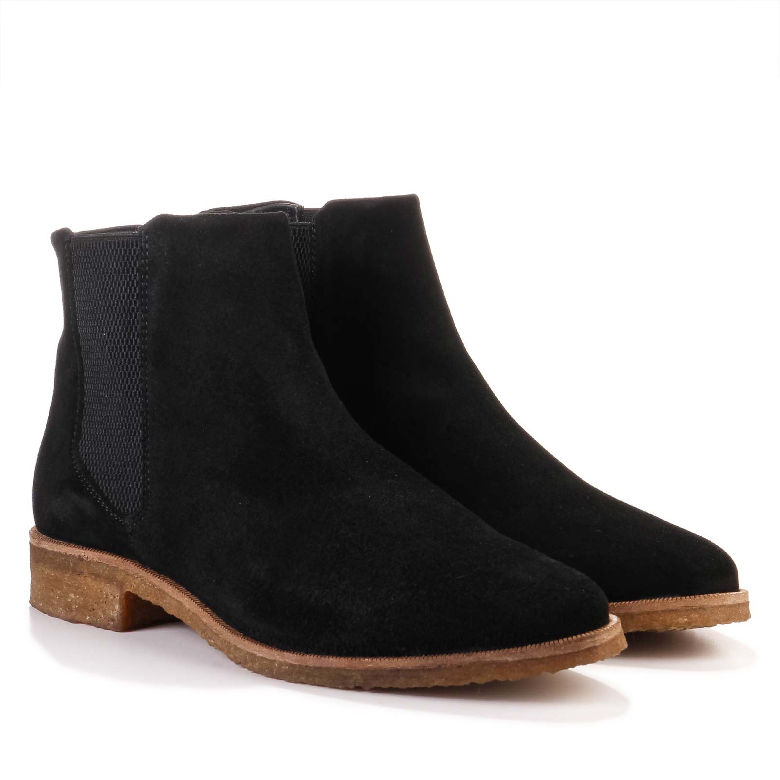 Prime Crepe Chelsea Suede black