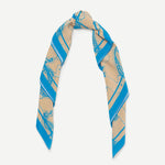 Hailan Scarf AOP aqua seahorse