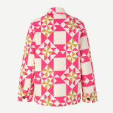 Katarina Overshirt AOP pink patchwork