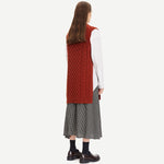 Keiko Crew Neck Vest red ochre