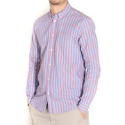 Liam BA Shirt blue red stripe Samsoe Samsoe