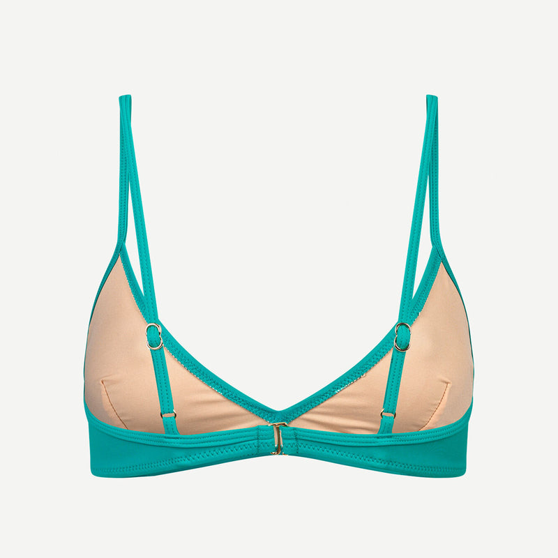 Malou Bikini Top tile blue