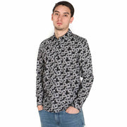 Tue VX AOP Shirt black cosmos Samsoe Samsoe
