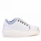 Vala Fur Sneaker white