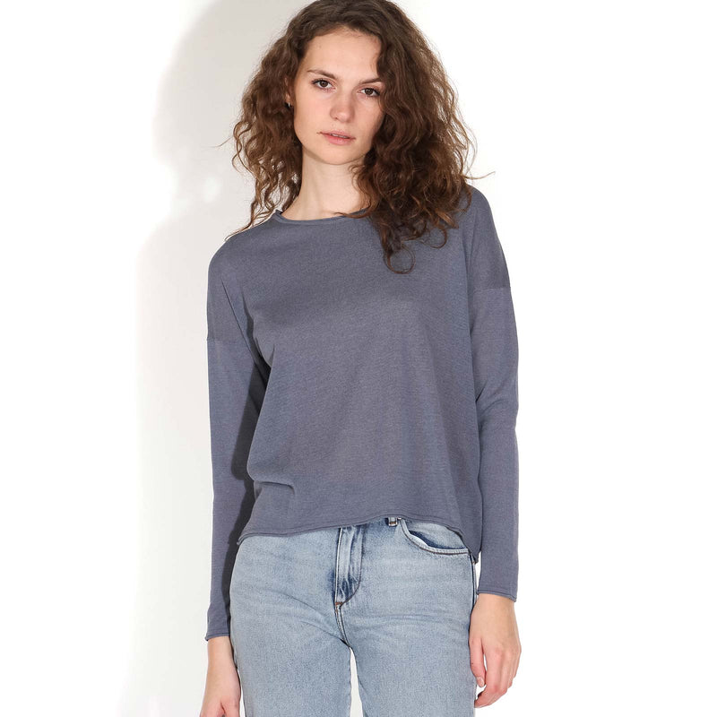 Kally O-Neck Jumper blue mirage