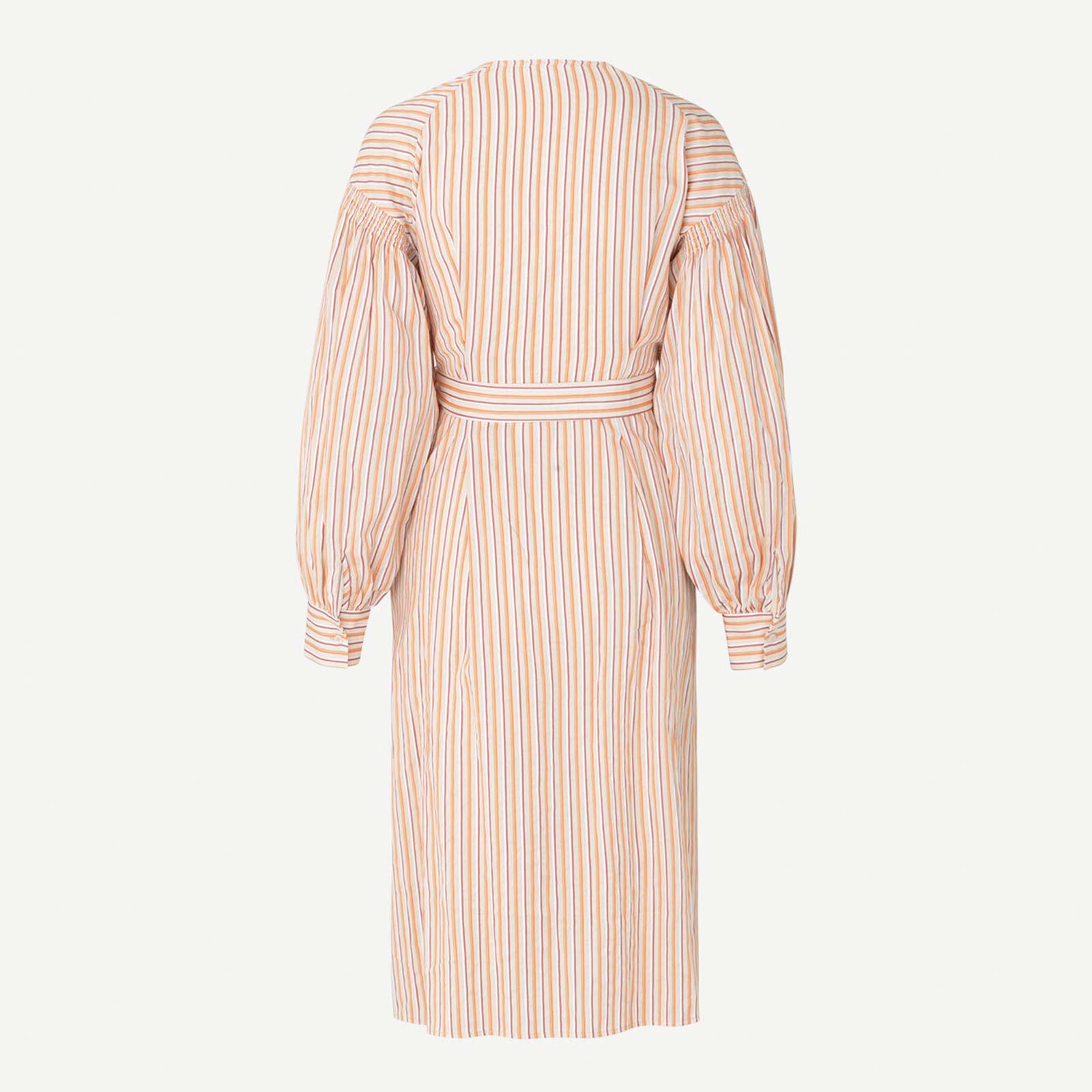 Merrill Dress coral stripe