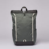 Arvid Backpack multi green with grey webbing