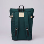 Ilon Backpack dark green w/ Leather